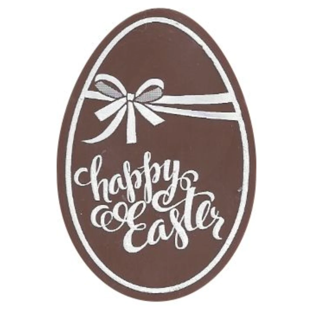Craphic Chocolate Ovals Wrapped in Cellophane (60mm x 40mm x 6mm)