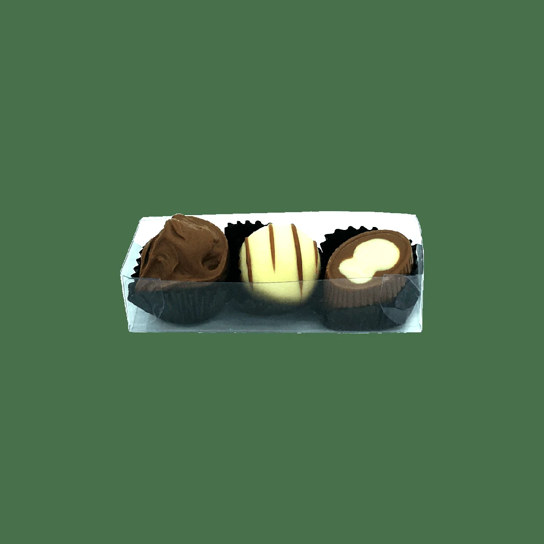 Geldhof 3-Piece Assorted Chocolate Box (undecorated)